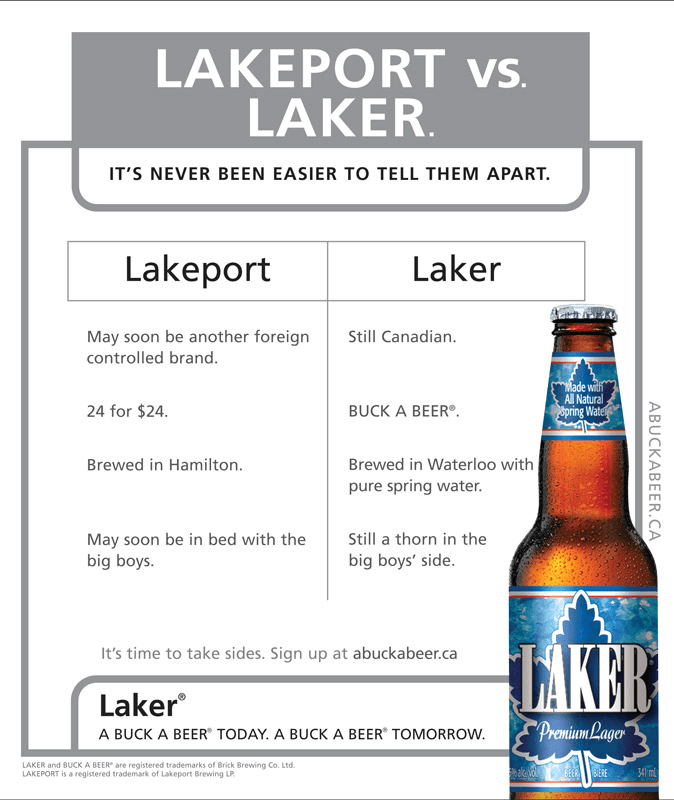 Laker Beer BuckaBeer Back Talk Barrett and Welsh
