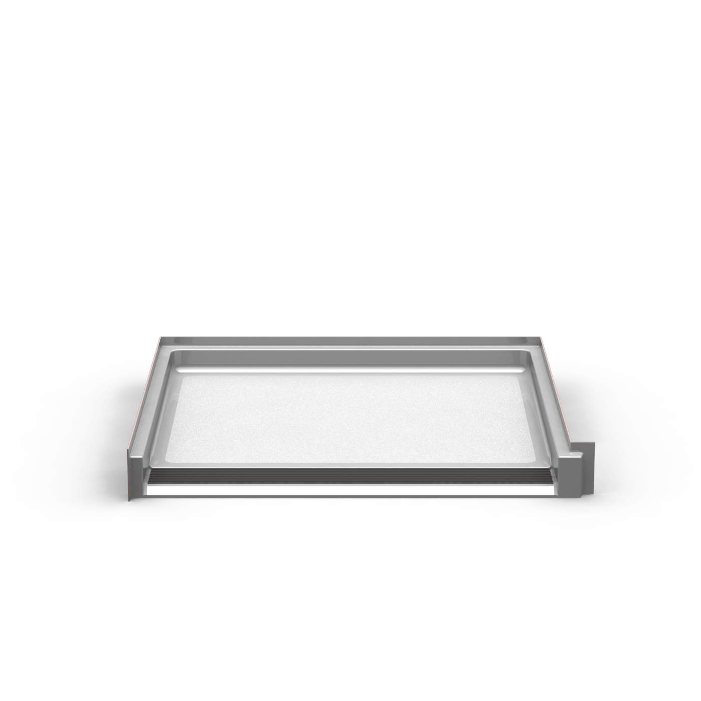 ADA Transfer Shower Pan One Piece 40x38 Front Trench Drain