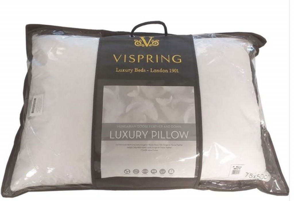 Vispring Hungarian Goose Feather and Down Pillow