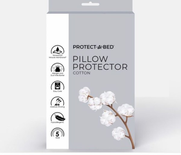 Protect A Bed Cotton Pillow Protectors 2 Pack