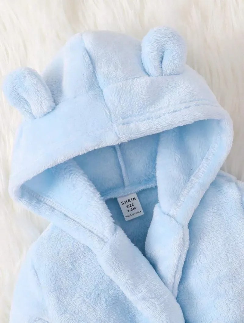 Baby Boy Bathrobe With Hood BARTER HUTT