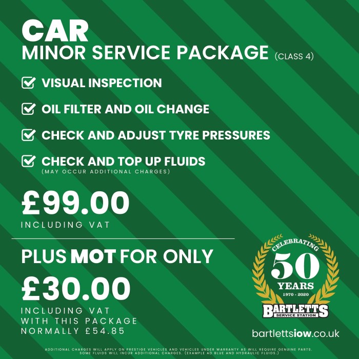 MOT's, Vehicle Service and Repairs Isle of Wight, Bartletts