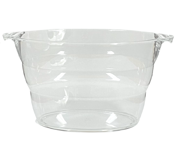 Ice Bucket Acrylic Drink Tub Curved Clear 14Ltr
