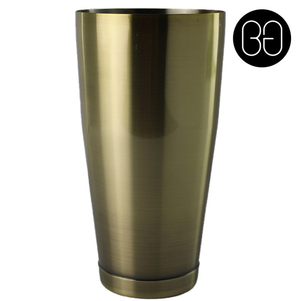 Cocktail Shaker Boston Tin 28oz Antique Gold Barware Australia