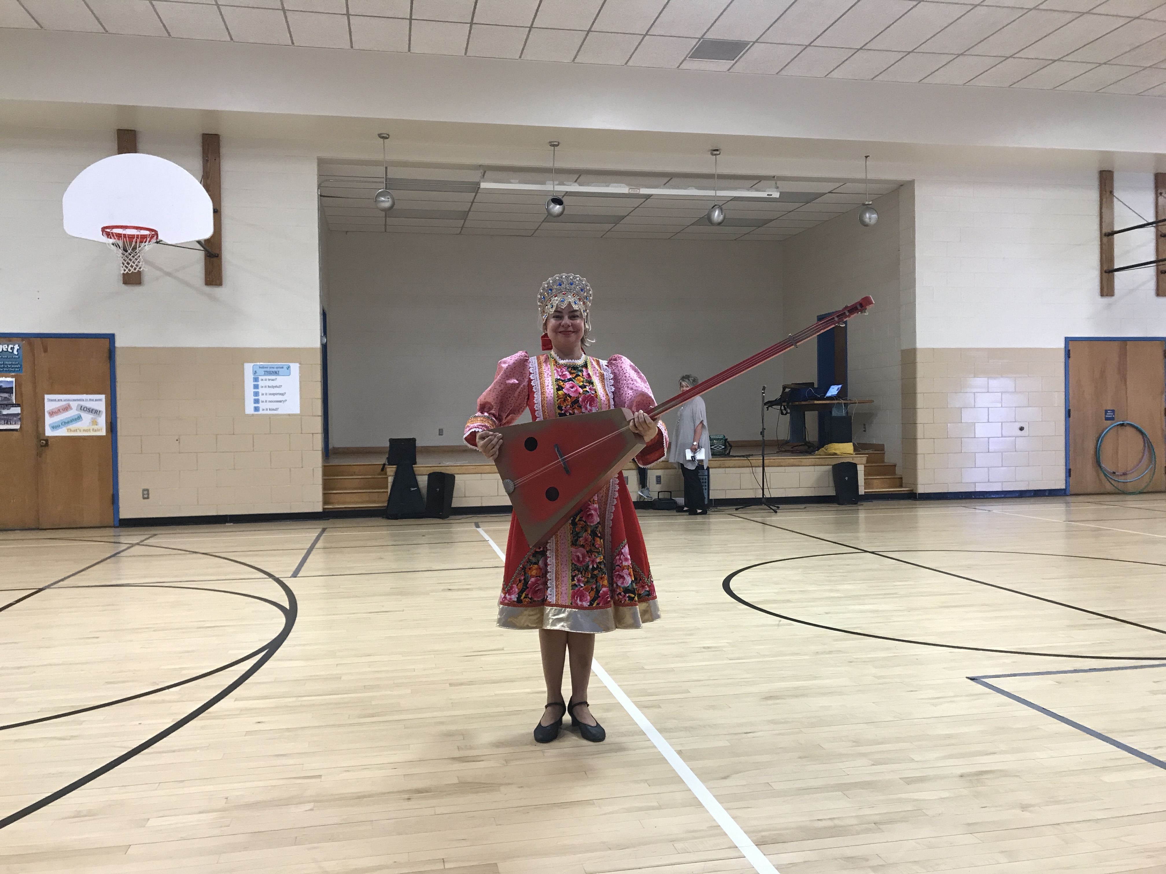 Lovington, NM. Russian dancers, musicians, singers. Barynya trio in New