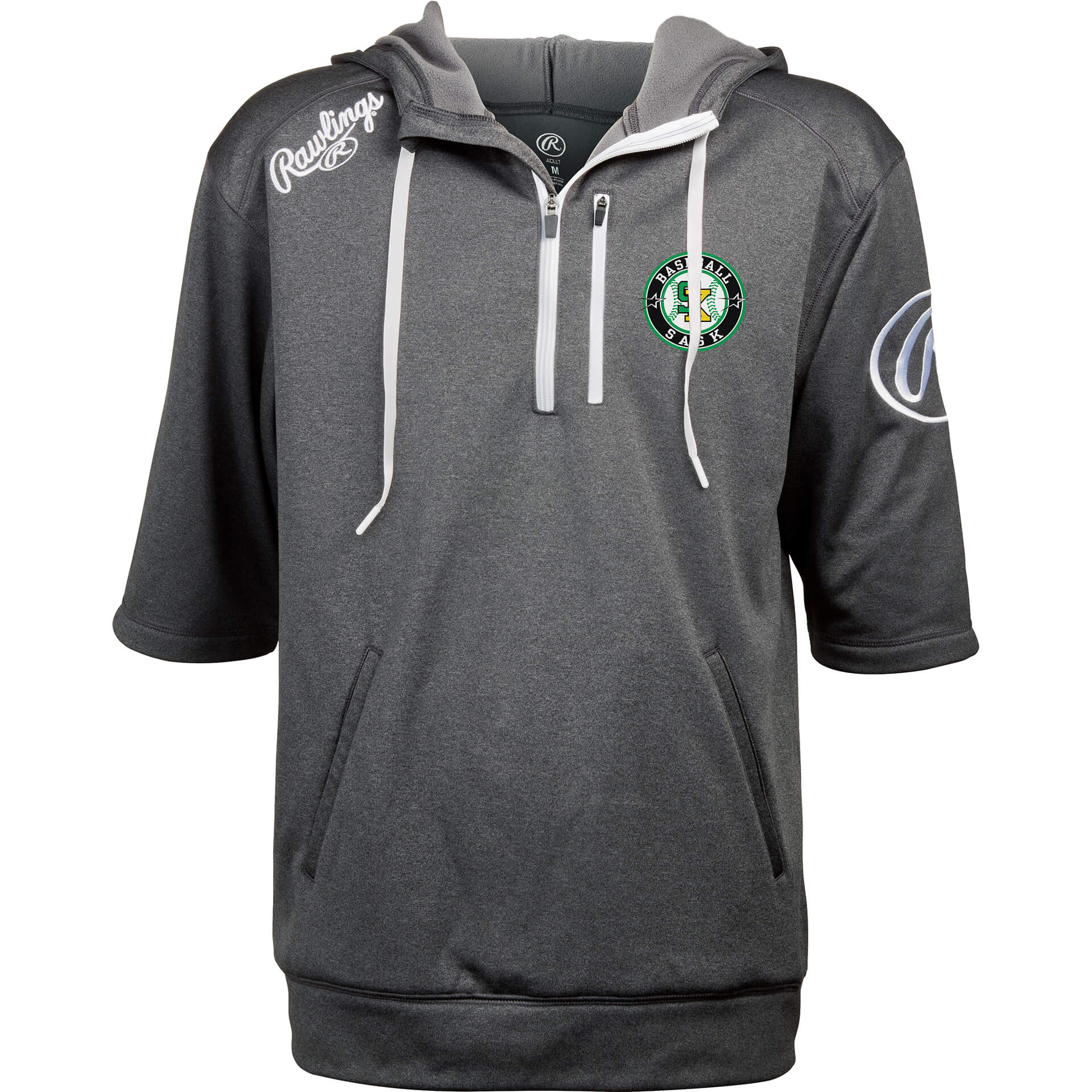 Rawlings 1/4 Zip Hoodie Baseball Sask