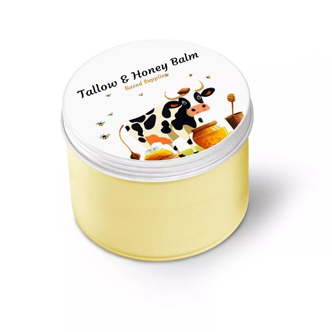 Tallow & Honey Balm Moisturizer Cream All Purpose Grass Fed Beef