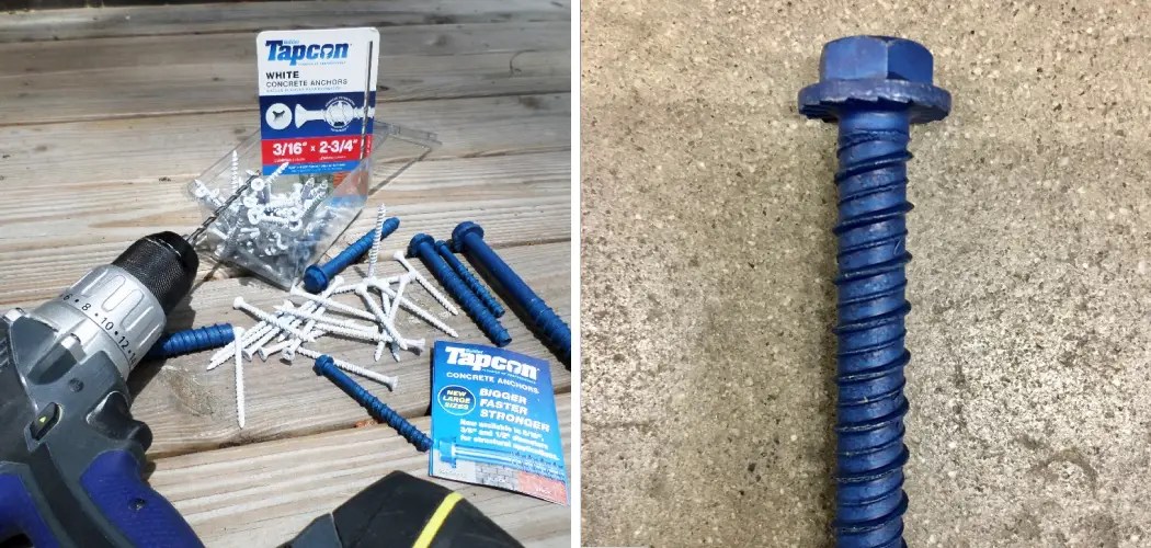 How To Drill Tapcon Screws Into Concrete at Cindy Miller blog