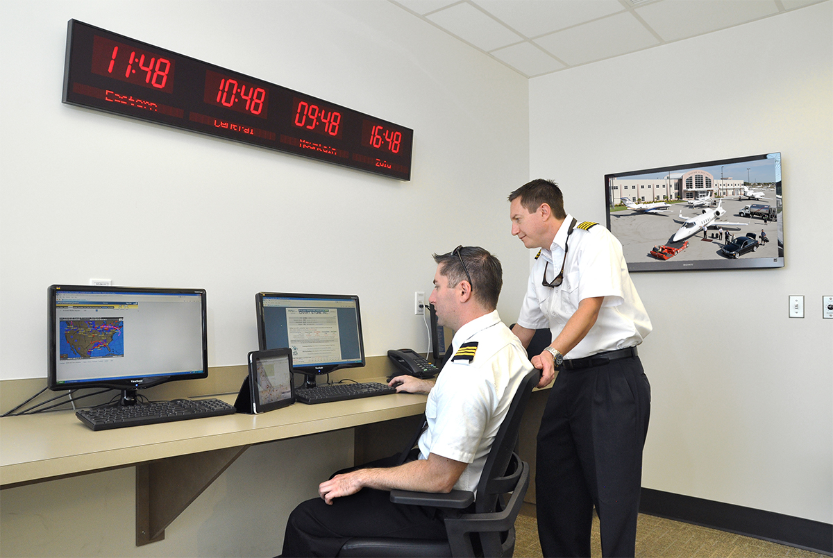 Flight Planning Room Base Operations at Page Field (KFMY)