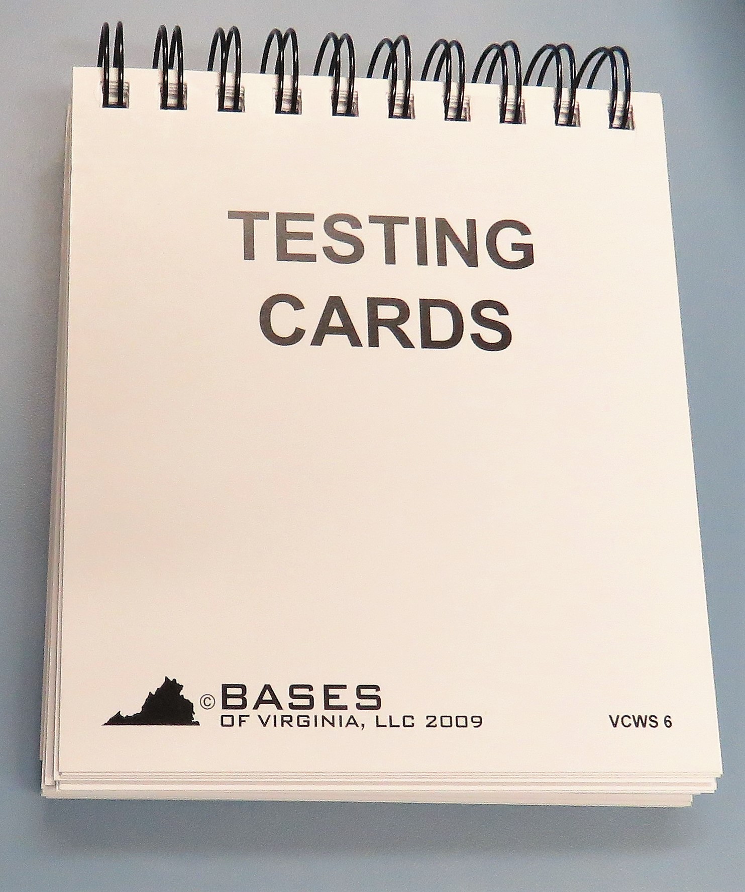 TC6 Bound Testing Cards Bases of Virginia