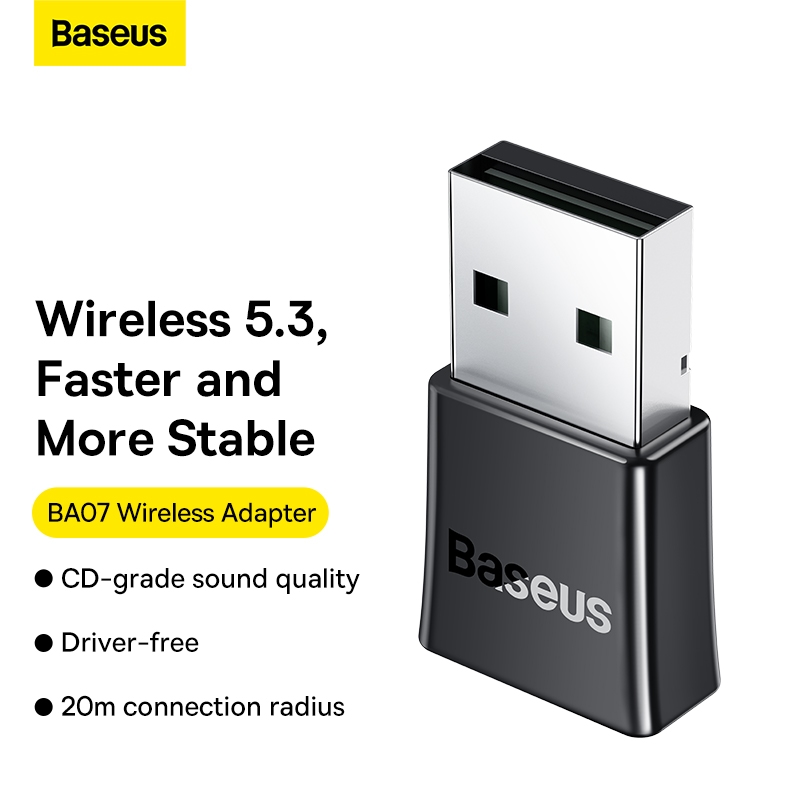 BASEUS Bluetooth Adapter 5.3 BA07 Portable Mini High Resolution Audio