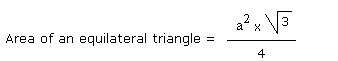 Area of an equilateral triangle
