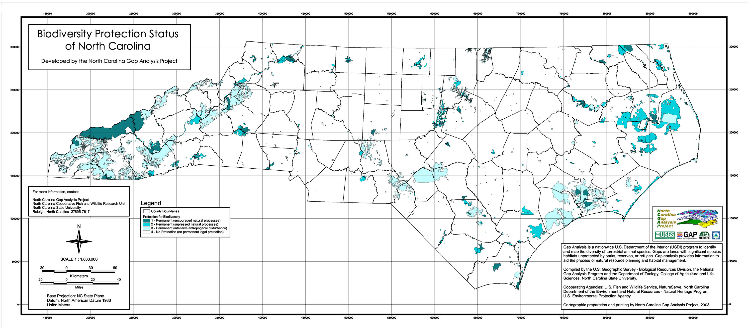 NCGAP / Land Management Status Mapping
