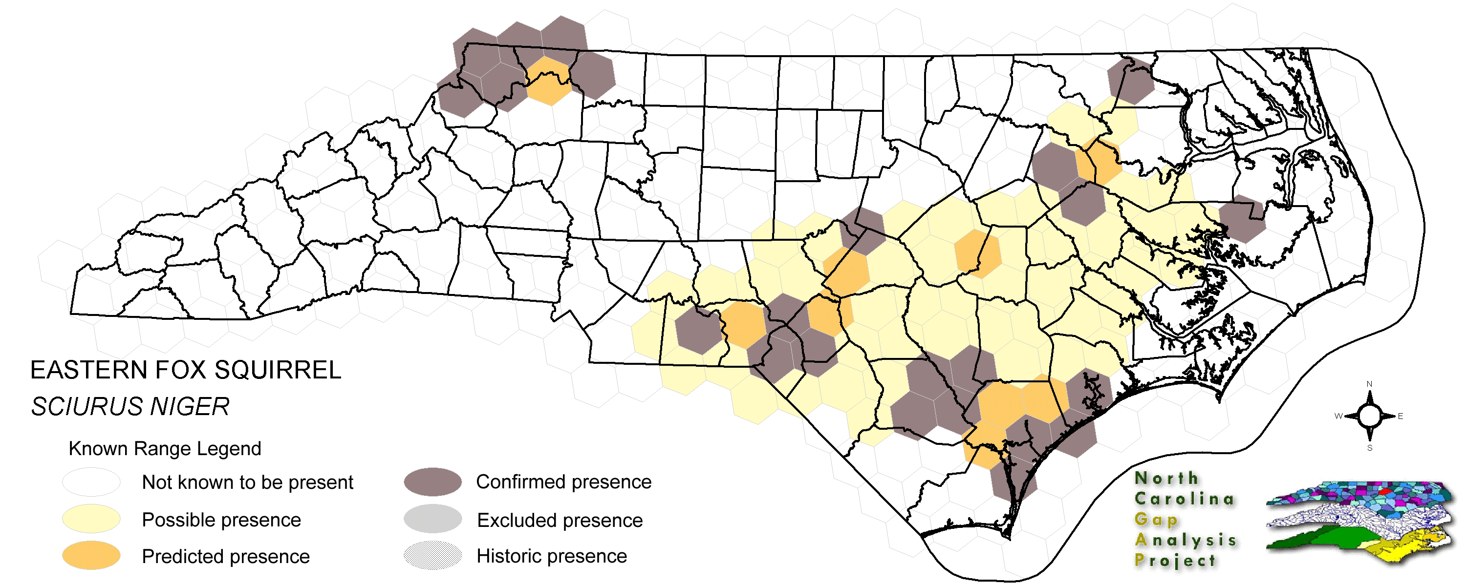 Delmarva Fox Squirrel Distribution Map