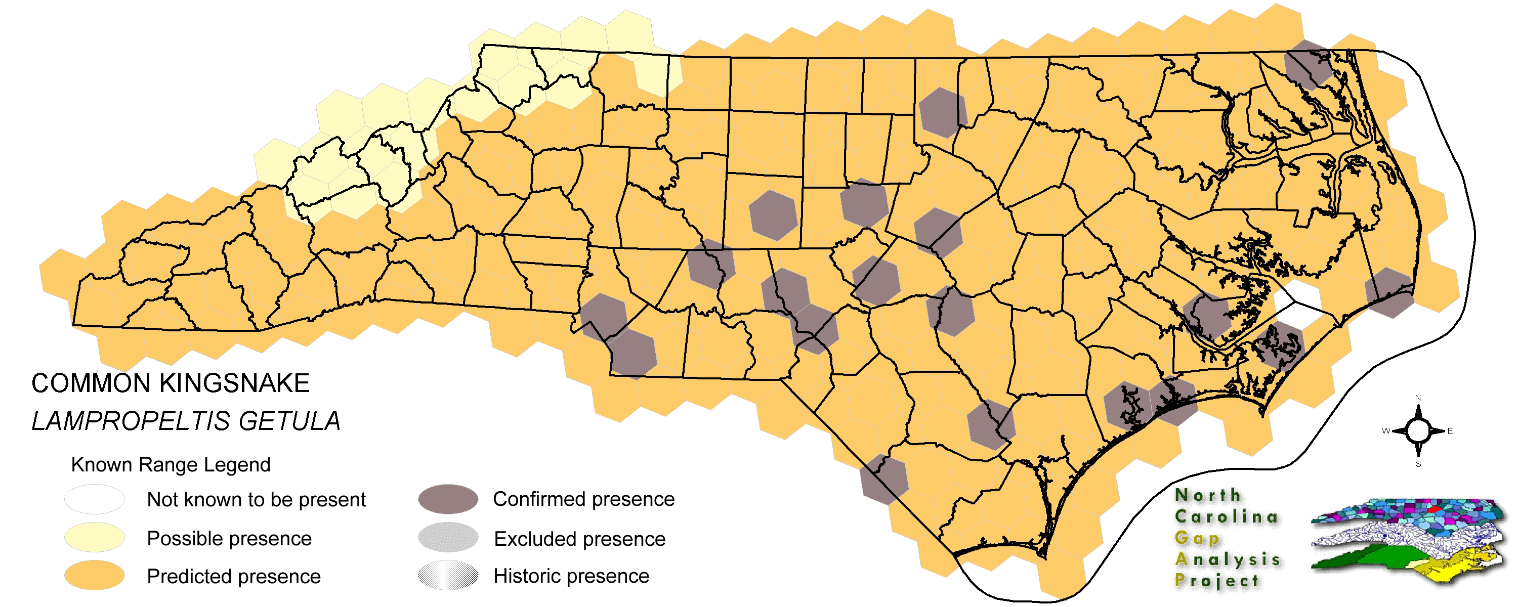 Eastern Kingsnake Map