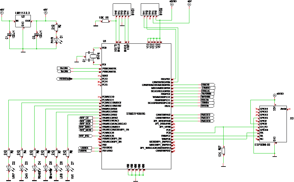 Communication Adapter MCU Schematics BasicPI