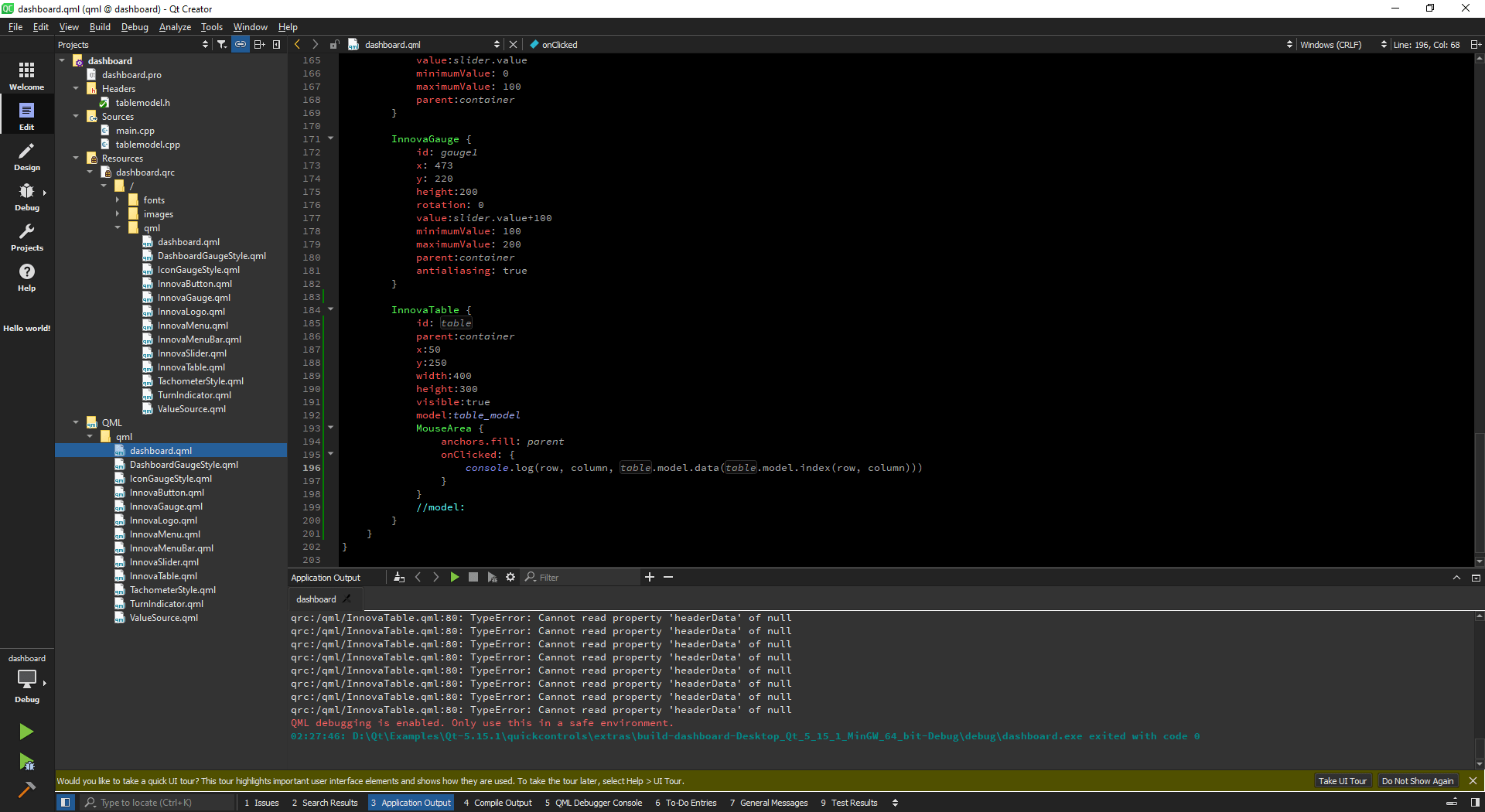 QtCreator 4.12 BasicPI