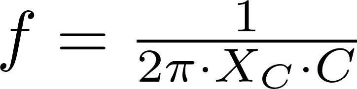 Capacitive reactance Electronics BasicTables