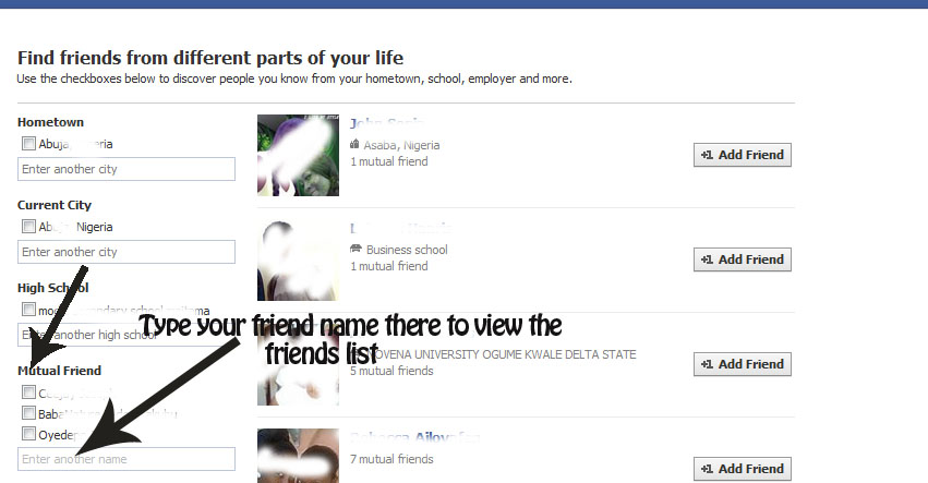 How To See Or View Hidden Friend List On facebook Easily