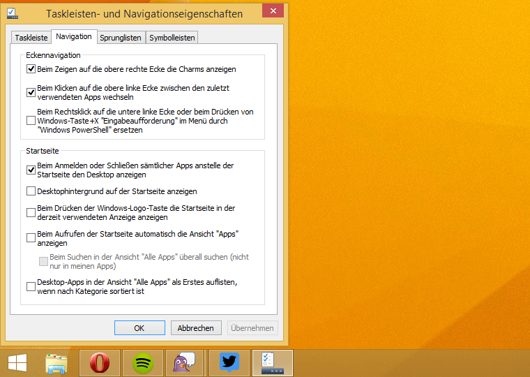 Windows 8 StartApps deaktivieren/aktivieren Microsoft