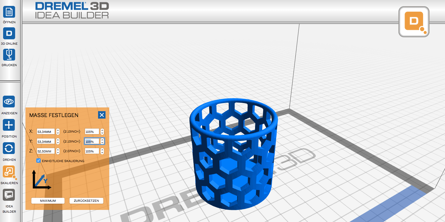 Im Test 3DDrucker Dremel Idea Builder 3D20 Einfachheit