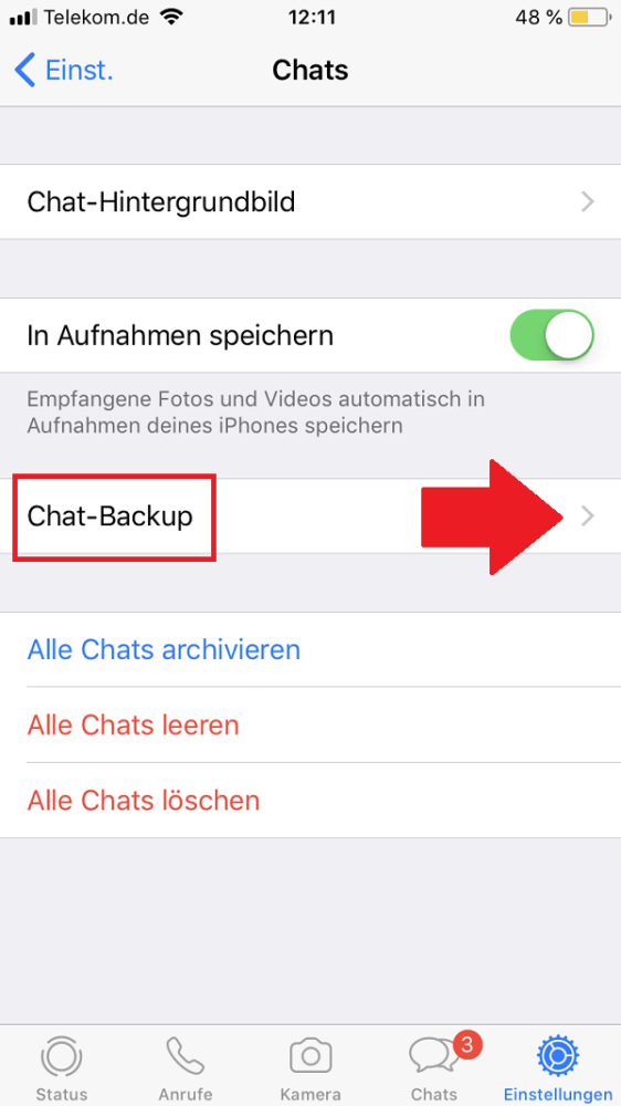 WhatsAppBackup erstellen So geht's Schritt für Schritt