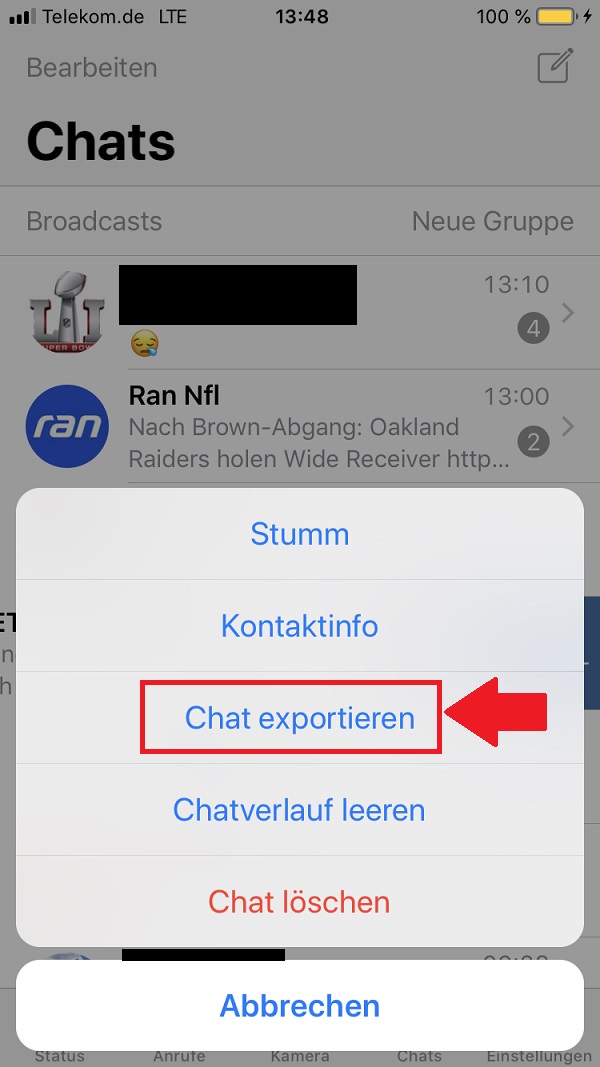 WhatsAppChat exportieren So sicherst du deine Chats für den Notfall