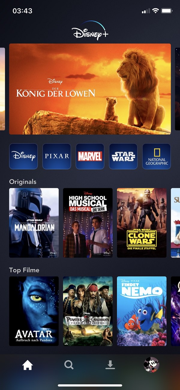 DisneyPlusApp So sieht der neue StreamingDienst aus
