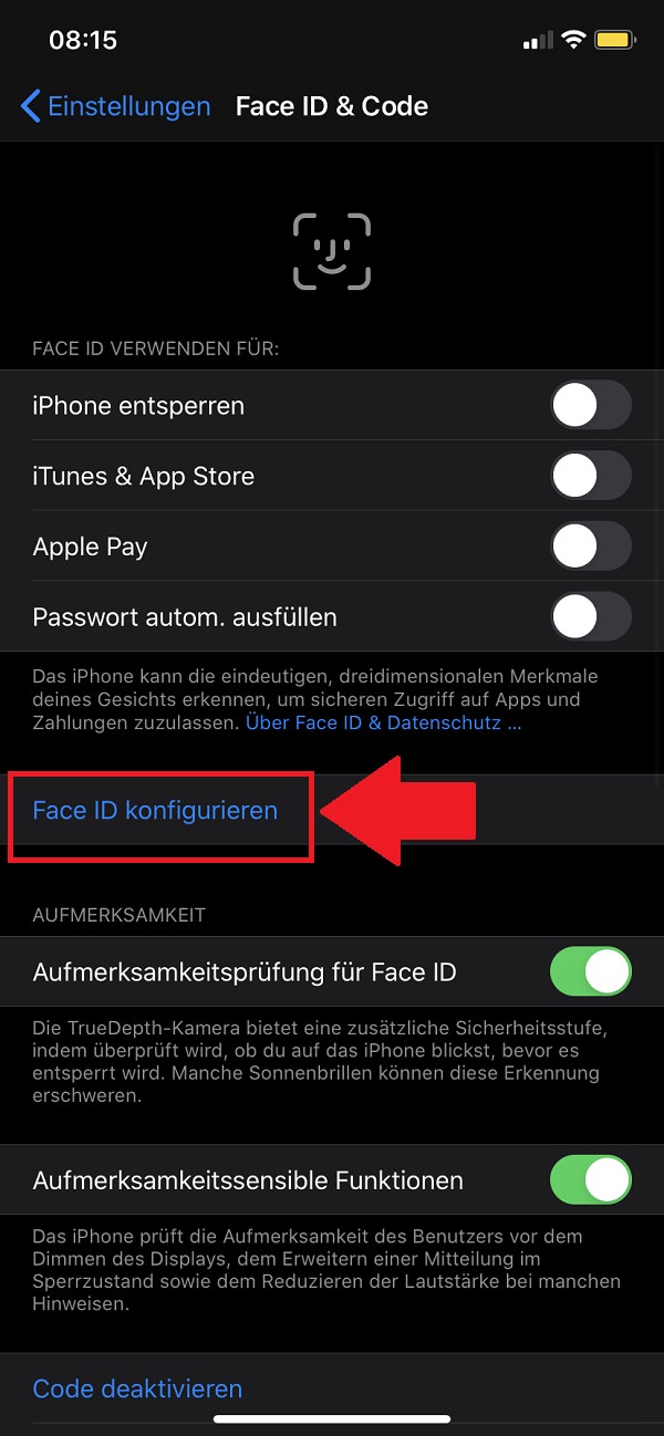 Face ID einrichten So aktivierst du die Gesichtserkennung am Handy