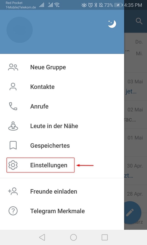 Telegram OnlineStatus verbergen So deaktvierst du "Zuletzt gesehen"