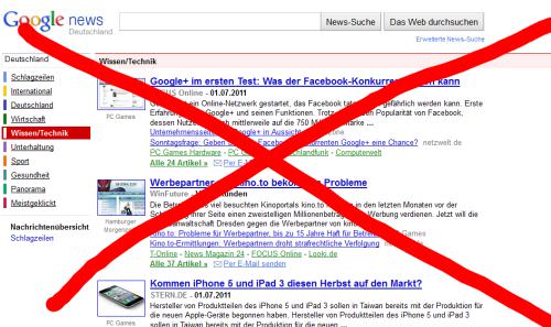 Heute keine NewsRecherche ein Experiment