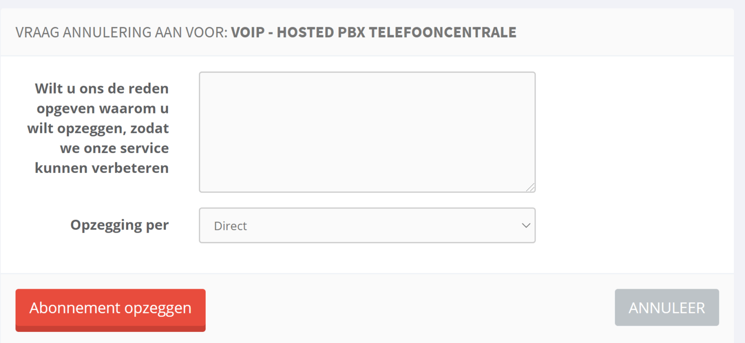 Wat is de opzegtermijn/looptijd van mijn VoIP abonnement? basicVoice.nl