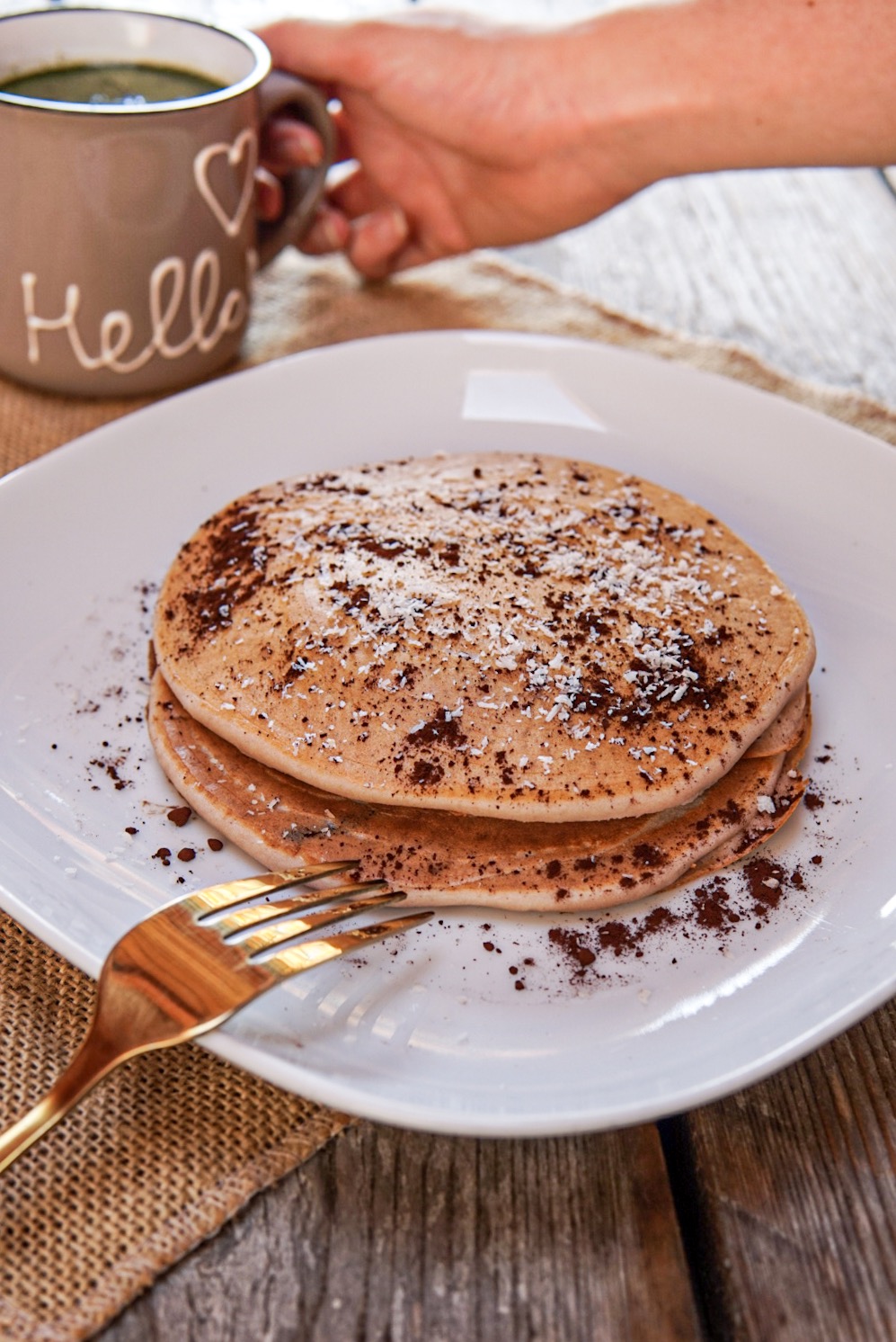 Pancake Con Albumi E Cacao