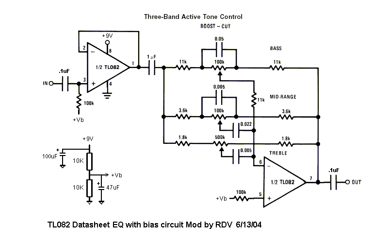 DIY aktive 3Band Klangregelung Bassic.de