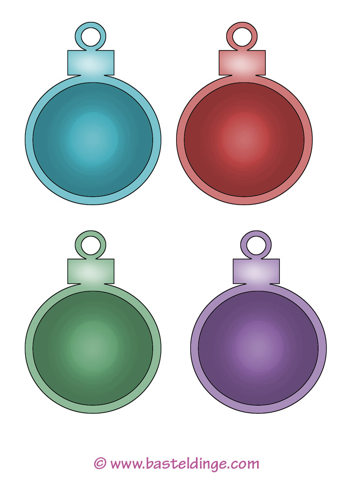 Weihnachtskugeln Vorlagen Basteldinge