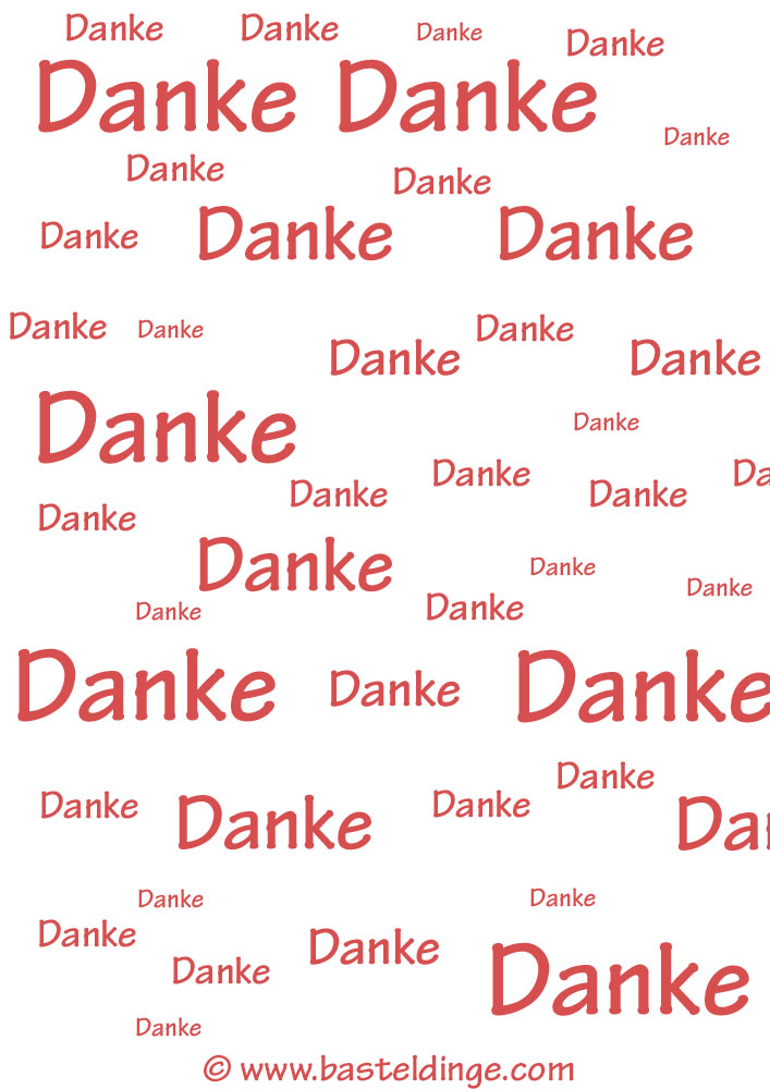 Danke Geschenkpapiere zum ausdrucken Basteldinge