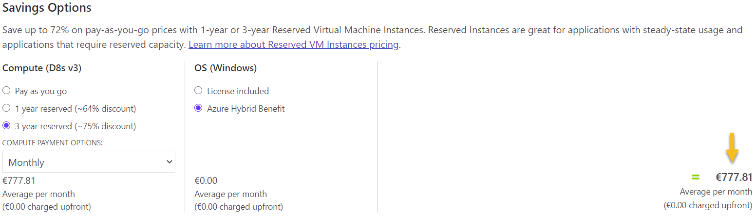 How to Calculating costs for smaller WVD environments using the Azure