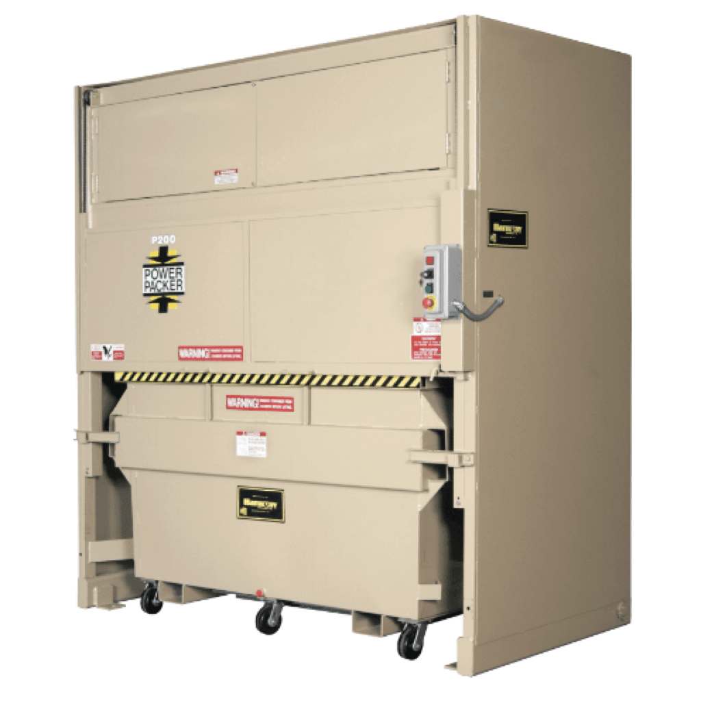 P200 Power Packer; Vertical trash compactor; Harmony; trash compactor