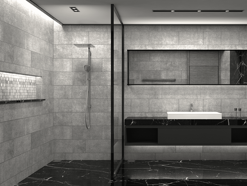 AQUAS Ultra Twin Shower System With Bottom Inlet Bathe