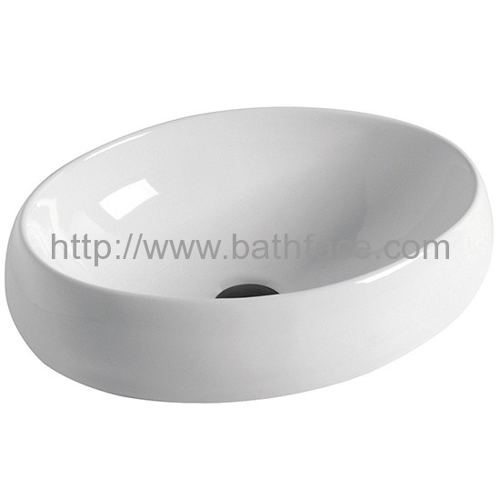 Bathroom Above Counter Oval Ceramic Sink Bathroom Tap Factory