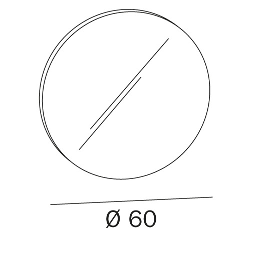 Inda Circular Matt Edge Mirror Bathroom Supplies Online