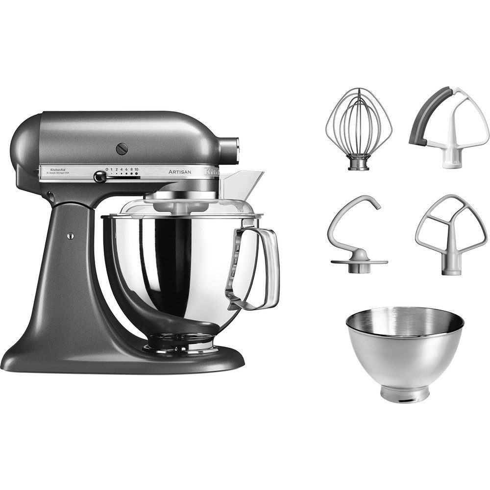 ROBOT PÂTISSIER À TÊTE INCLINABLE "KITCHENAID" Gris Étain Bâtiself