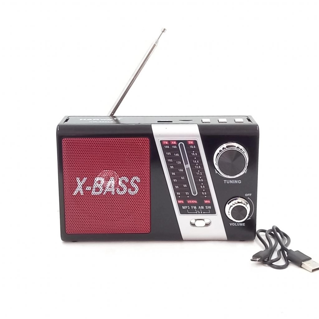Harwa Solar Radio, 3 Band.USB/MP3/LED Light/Solar Panel