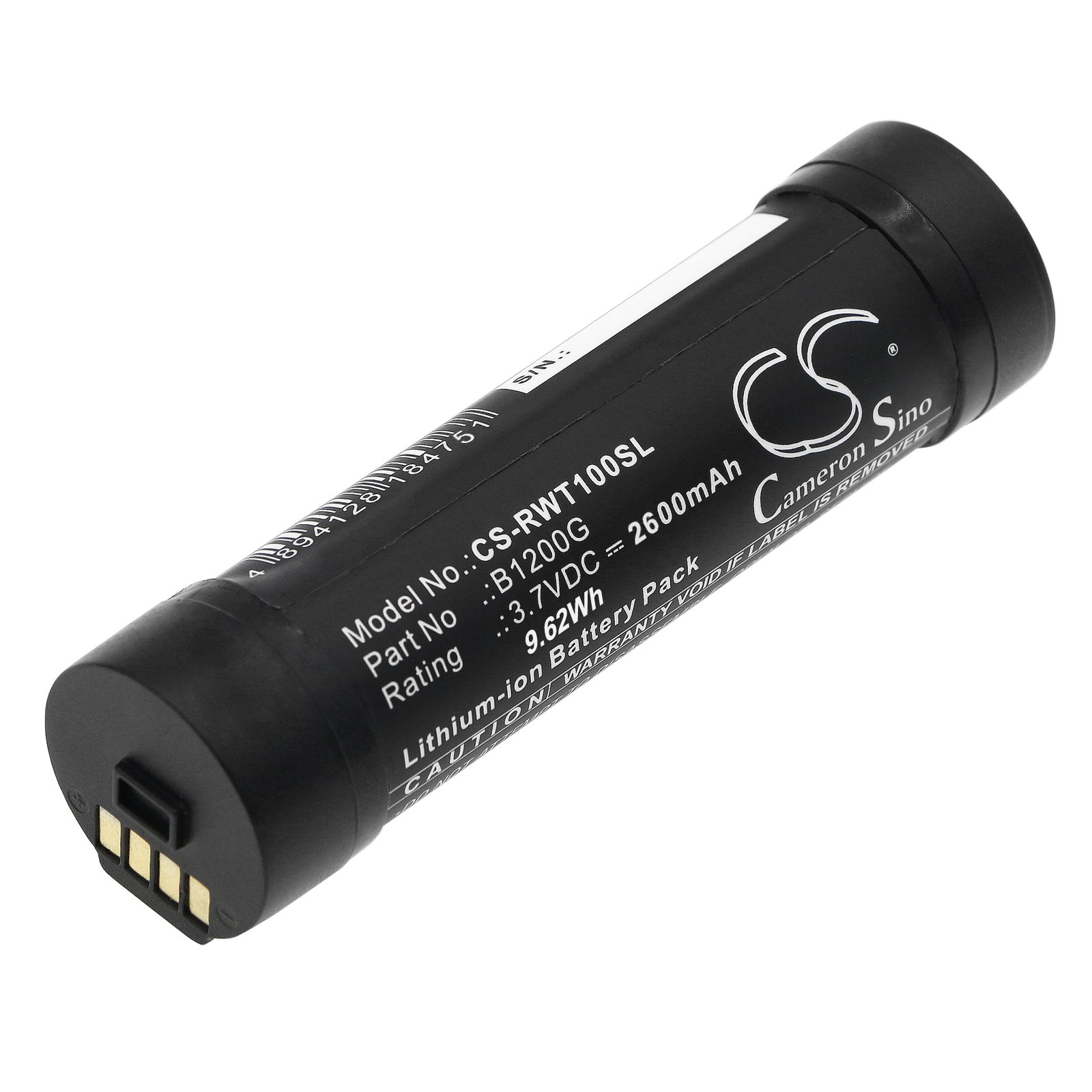 Replacement RealWear B1200G VR Headset Battery (3.7 Volt, 2600 mAh, Li