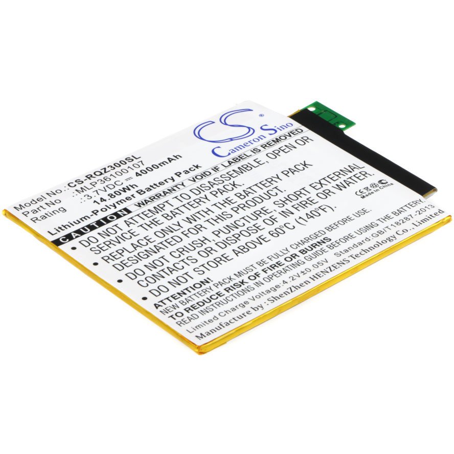 Replacement Verizon MLP36100107 Tablet Battery (3.7V, 4Ah, LiPoly