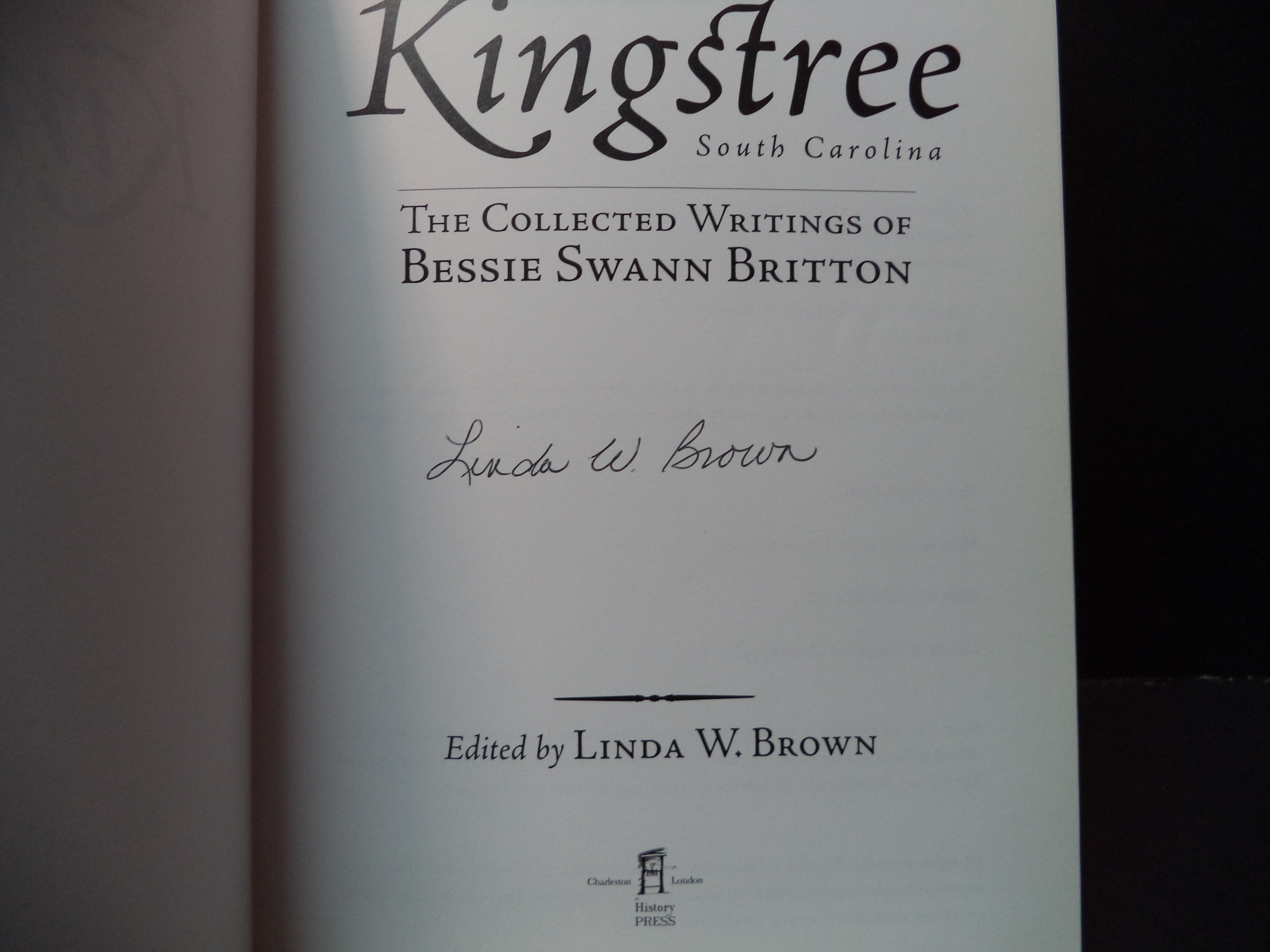 Remembering Kingstree, South Carolina (Signed)