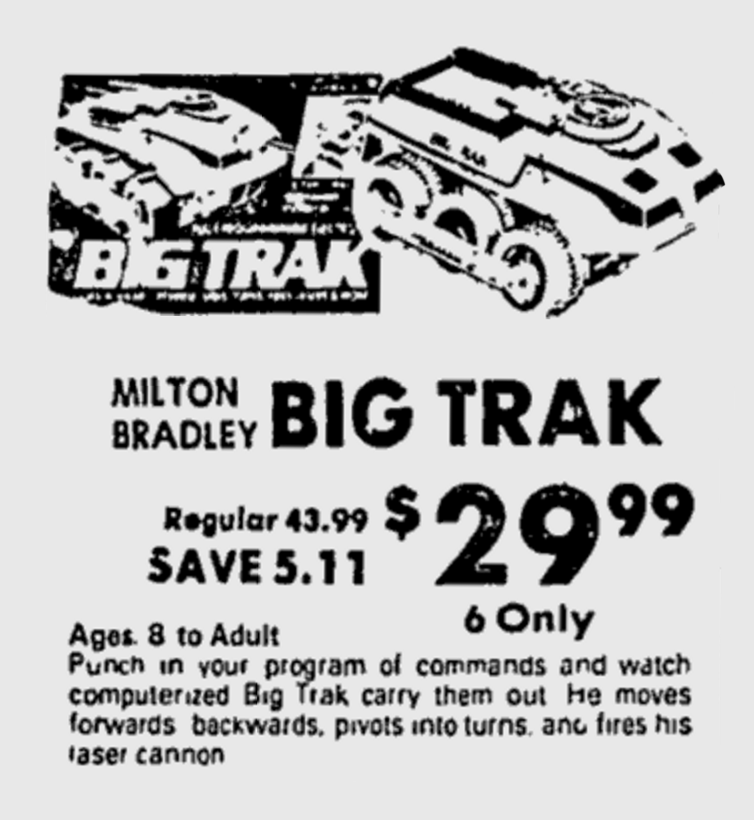 Only 6 Big Trak Toys Available in 1980!!! BattleGrip