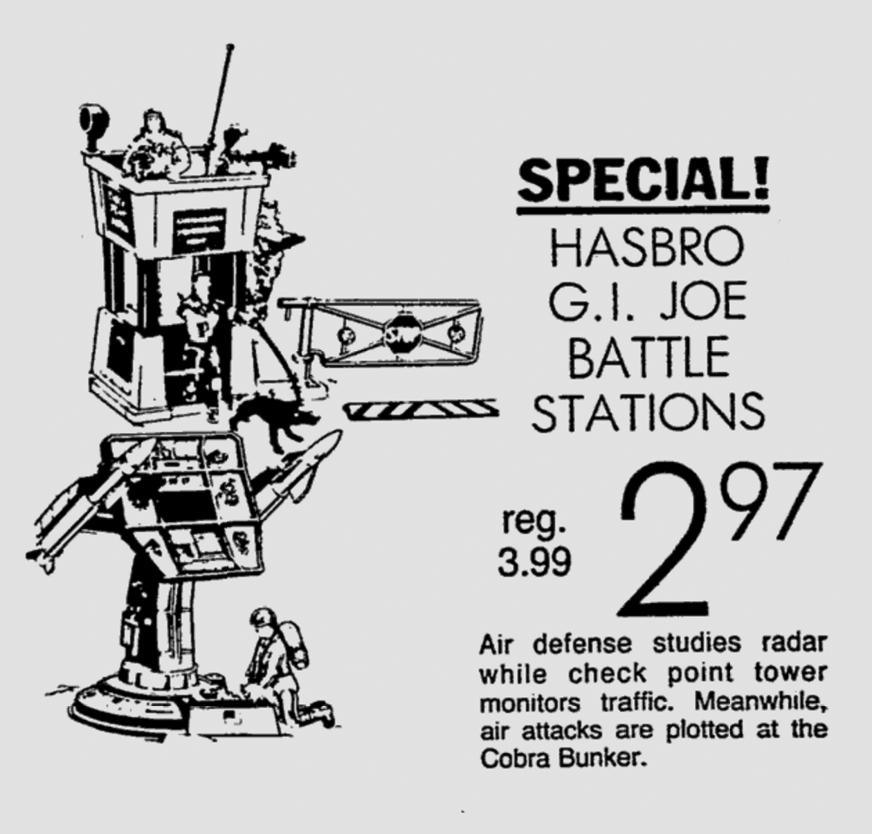 1985 G.I. Joe Battle Stations Newspaper Advertisement BattleGrip