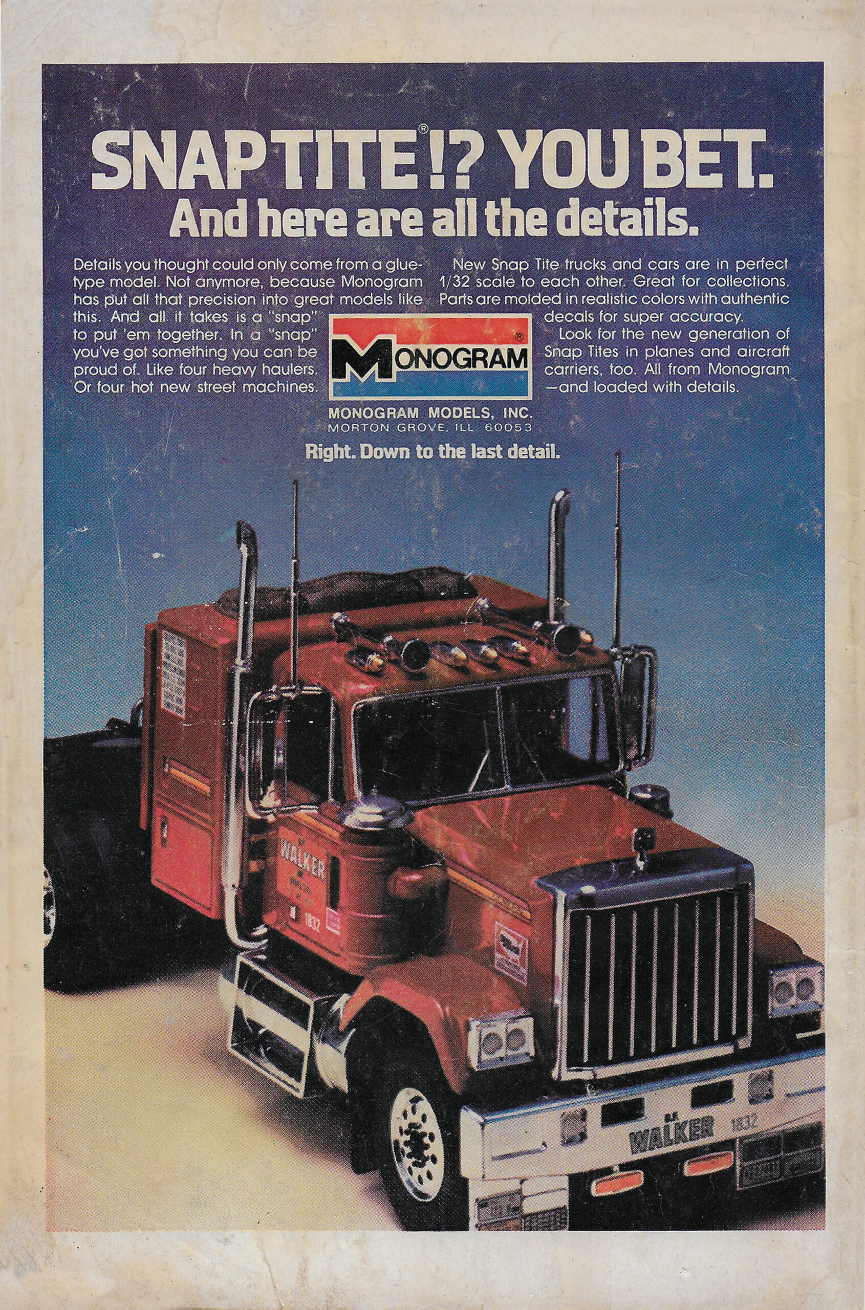 Monogram Snap Tite Kits Ad from 1980