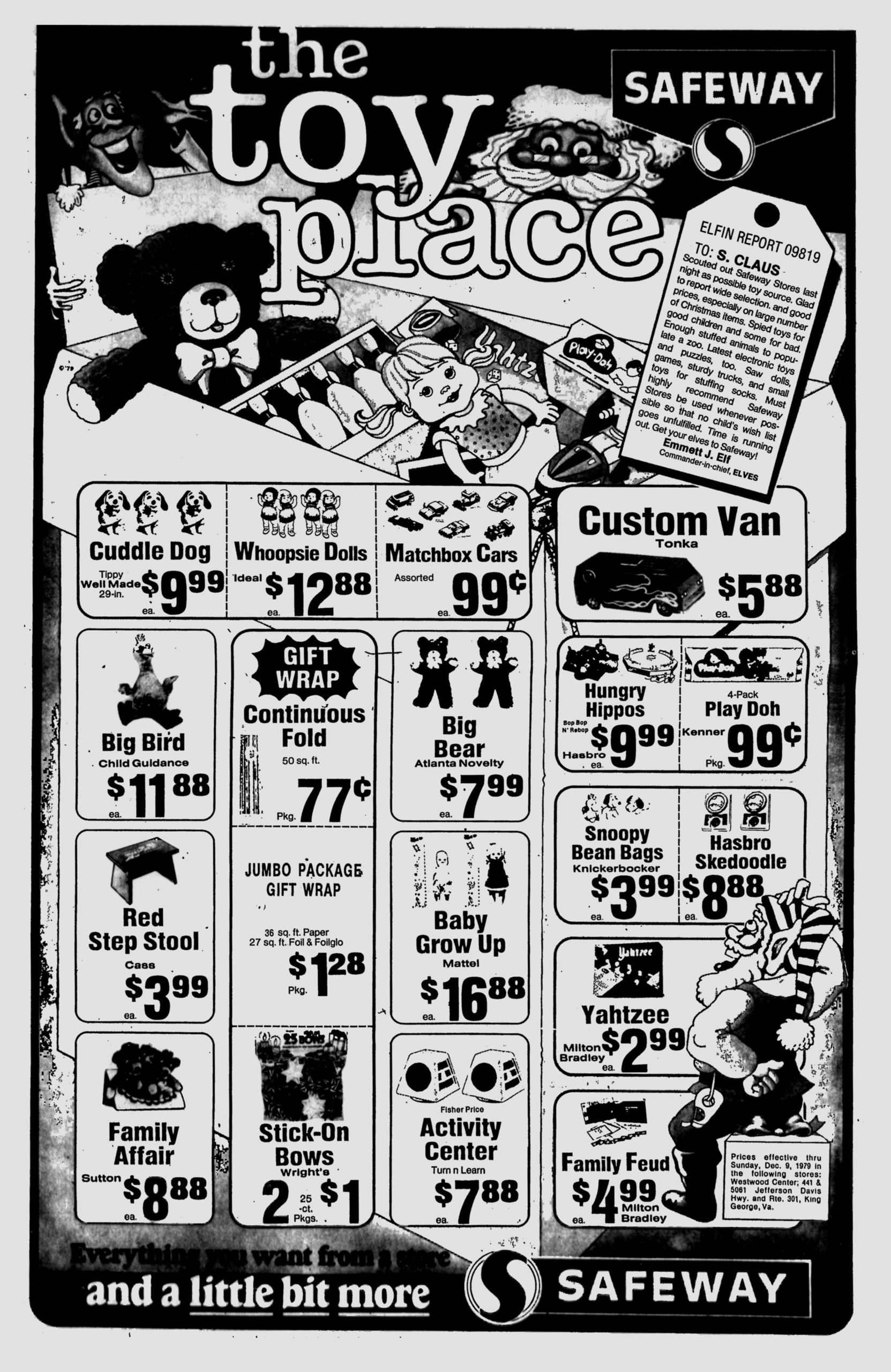 Toy Savings at Safeway in 1979 BattleGrip